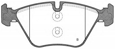 OPEN PARTS bpa105210 -  Комплект тормозных колодок, дисковый тормоз